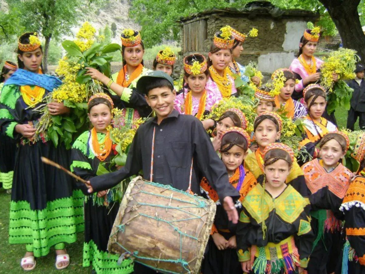 Kalash Valley cultural landscape view 1 in Chitral, Pakistan