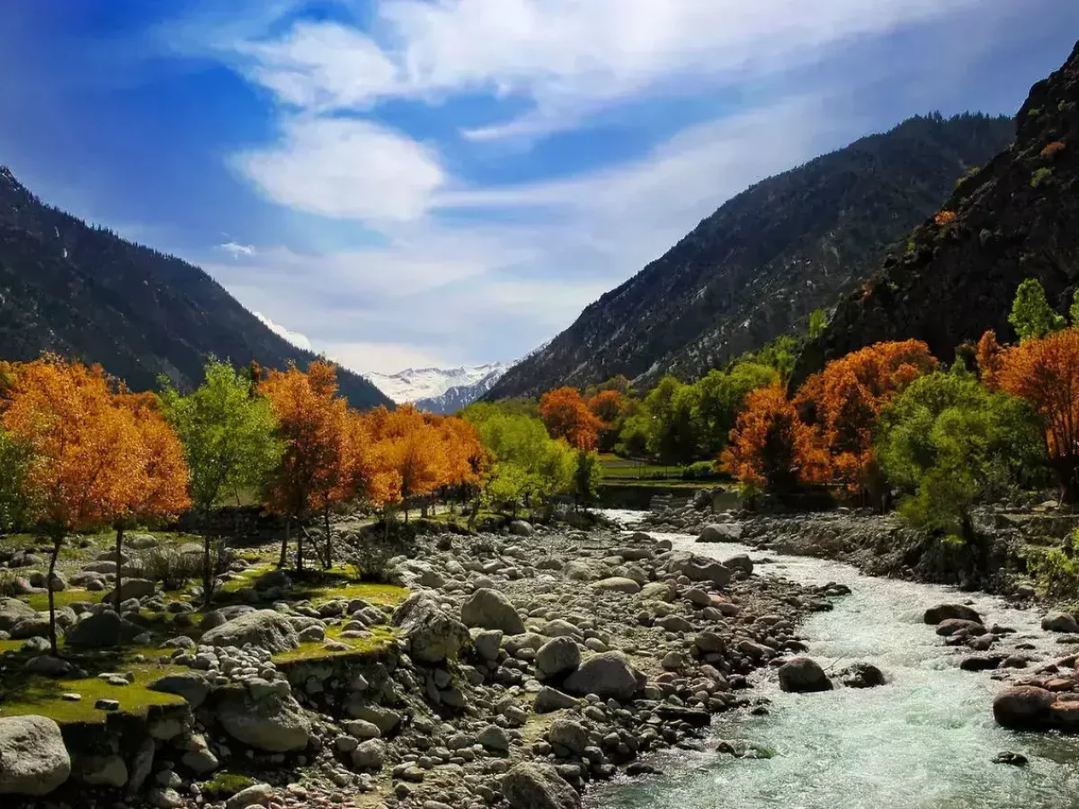 Kalash Valley cultural landscape view 8 in Chitral, Pakistan