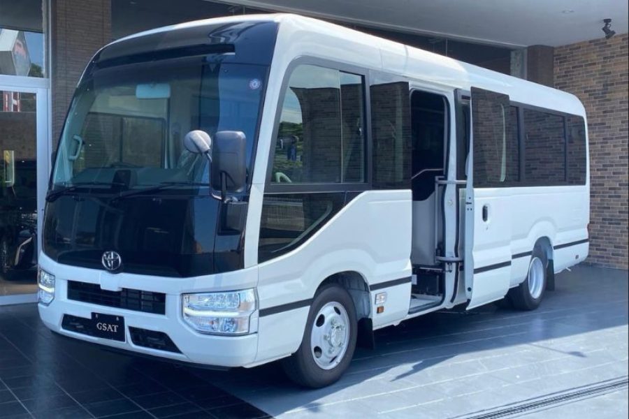 Coaster Saloon 5C – Mini Bus for Rent