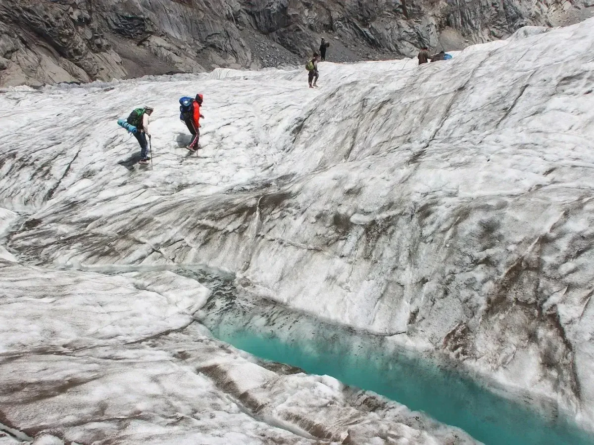 High mountain trekking landscape near Chitral
