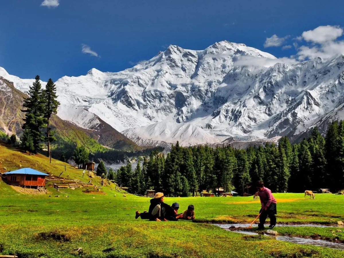 Fairy Meadows view 4 with views of Nanga Parbat in northern Pakistan view 3
