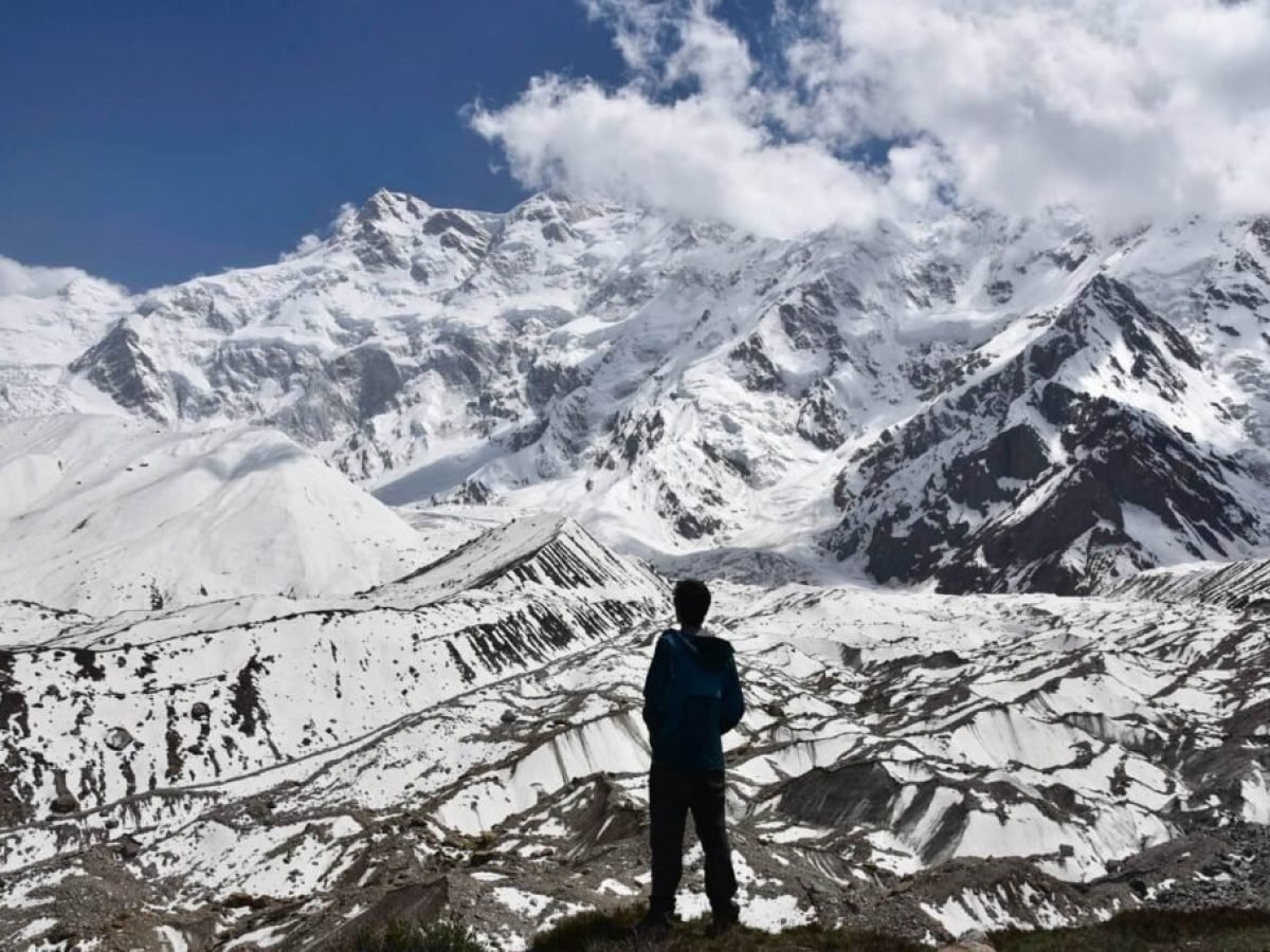 Nanga Parbat base-camp trekking context from Fairy Meadows