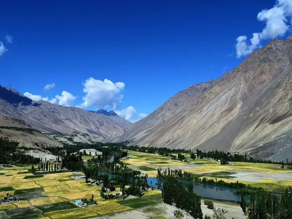 Ghizer valley landscape in Gilgit-Baltistan, Pakistan