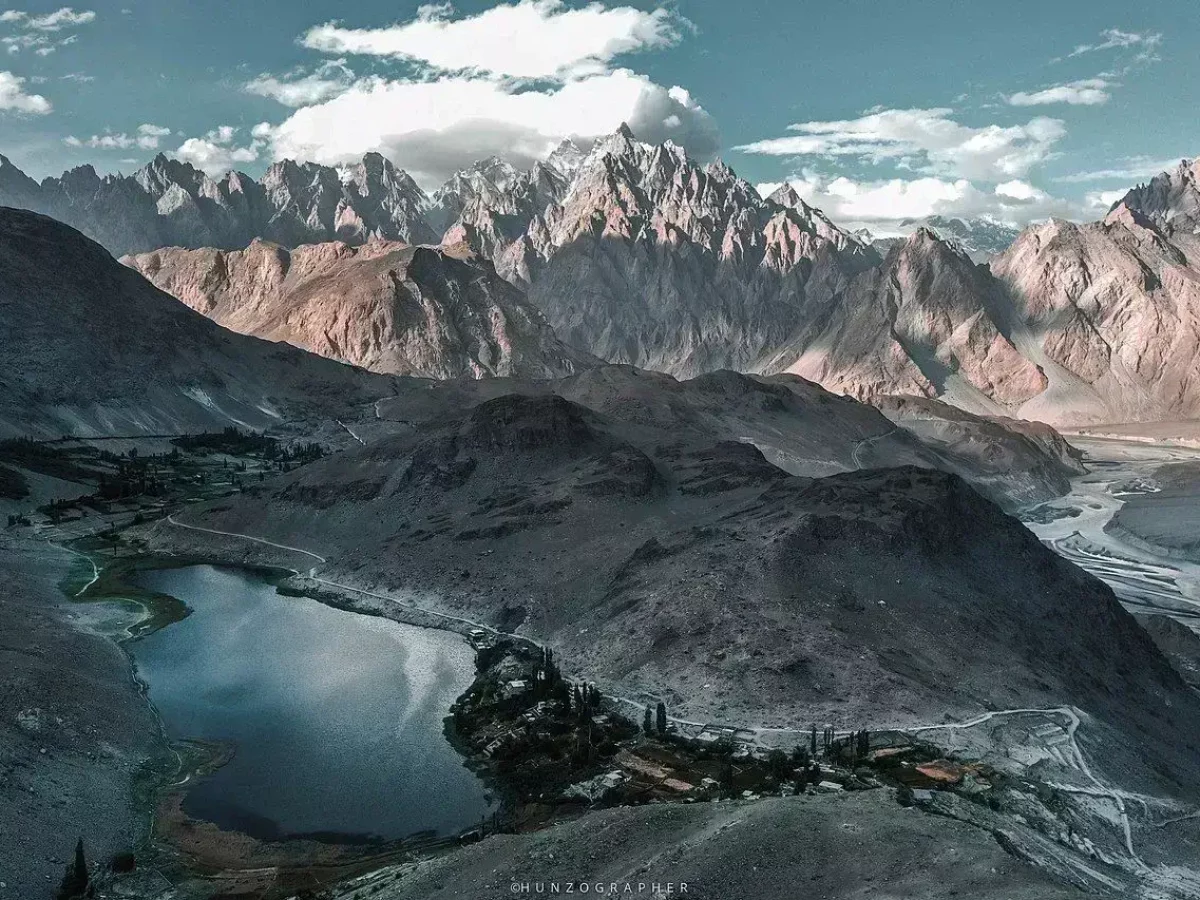 Hunza Valley mountain landscape view 6 in Gilgit-Baltistan