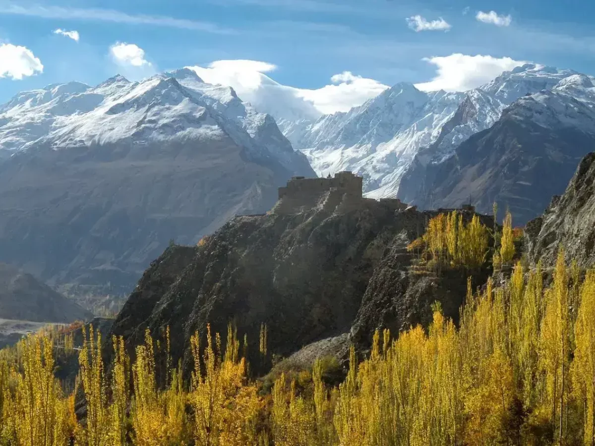 Hunza Valley mountain landscape view 8 in Gilgit-Baltistan