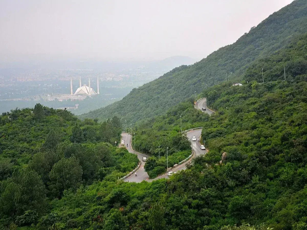 Islamabad city view near the Margalla foothills