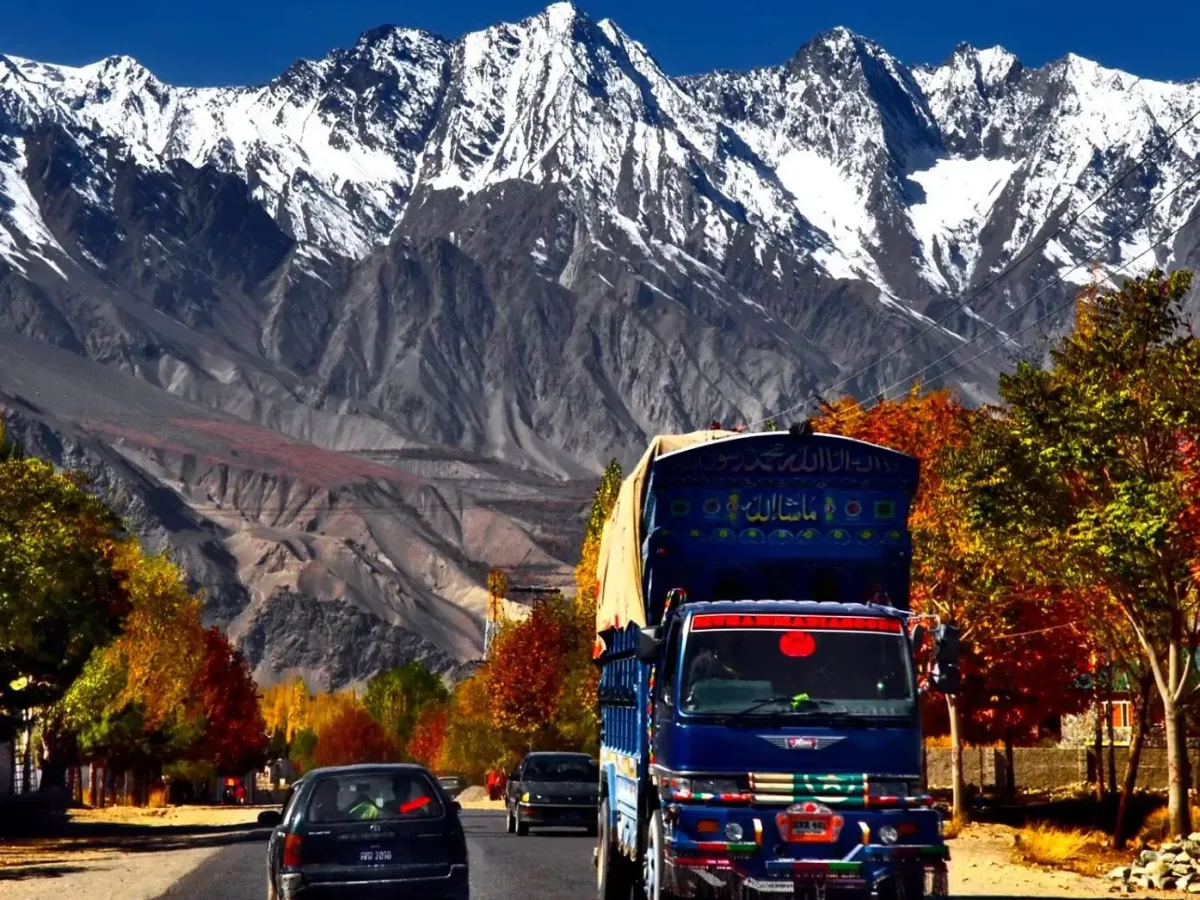Skardu autumn colours in Baltistan, Pakistan