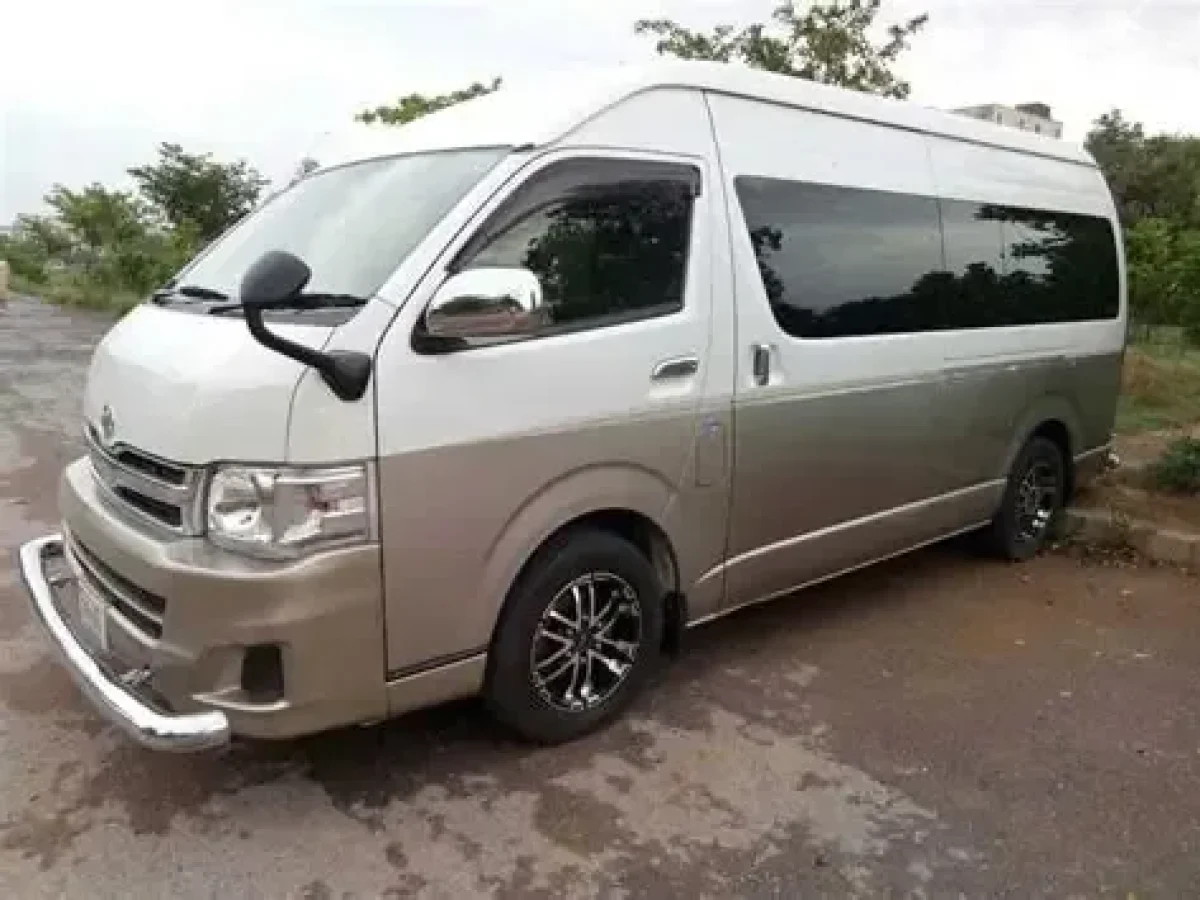 Toyota Hiace Grand Cabin Rental With Driver in Pakistan with driver